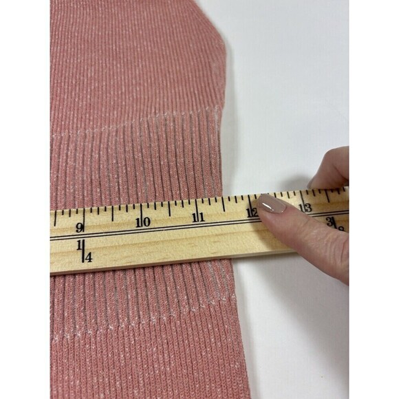 Ronny Kobo Sleeveless Sweater Dress Pink Cream Medium Cut Away - Picture 6 of 8